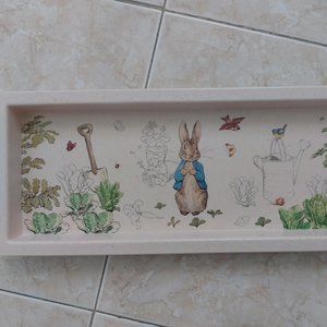 Table Tray Easter Dinnerware Plates Spring Bunny Platter Snack Plate Pastry Tea